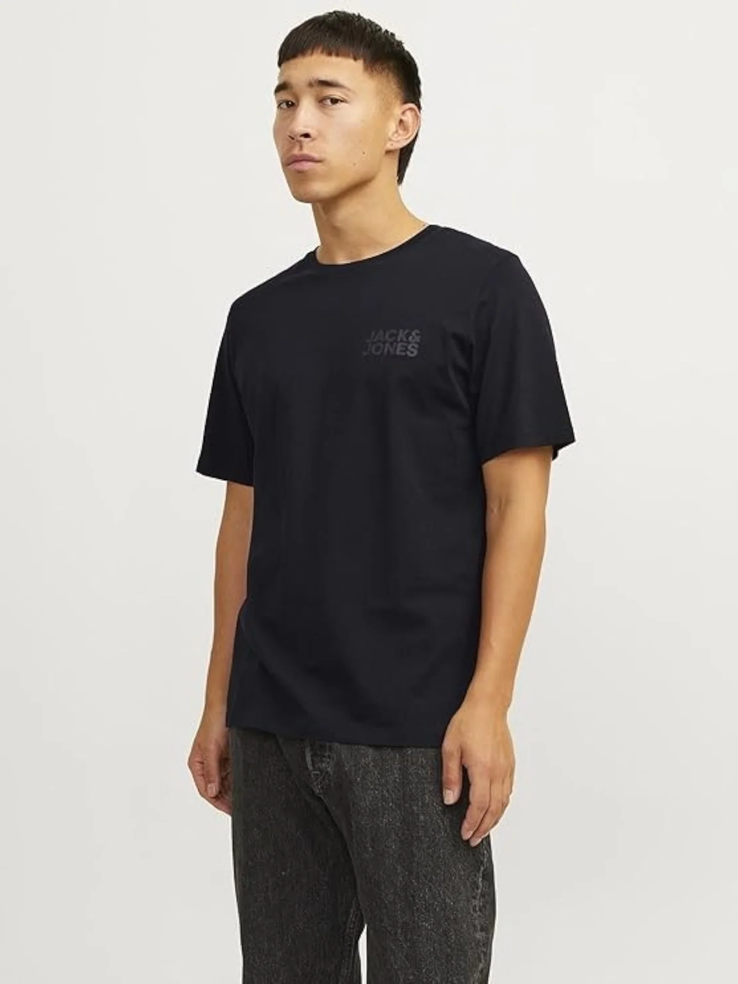Jack & Jones Men’s Black O-Neck T-Shirt