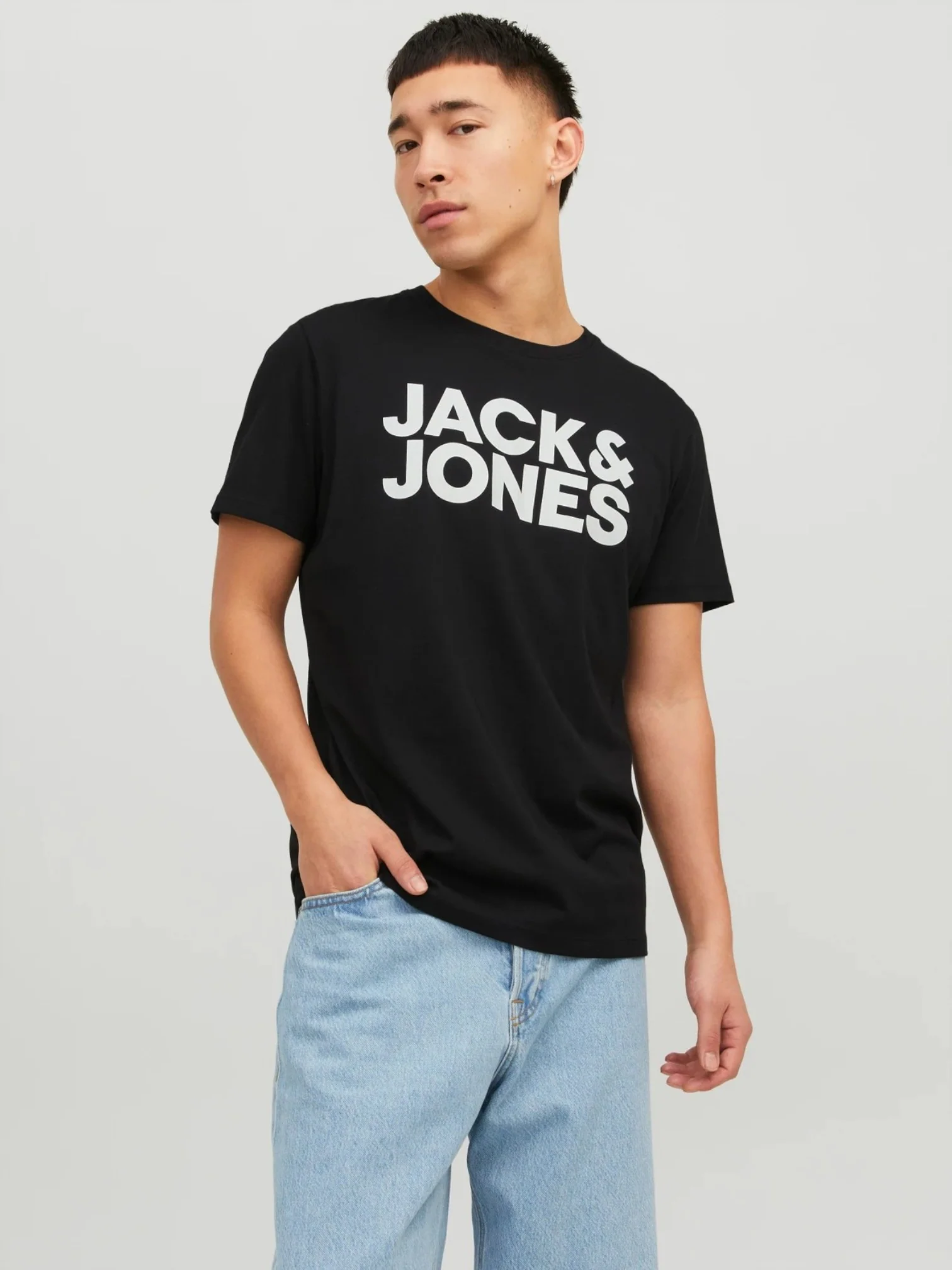 Jack & Jones Men’s Black O-Neck T-Shirt