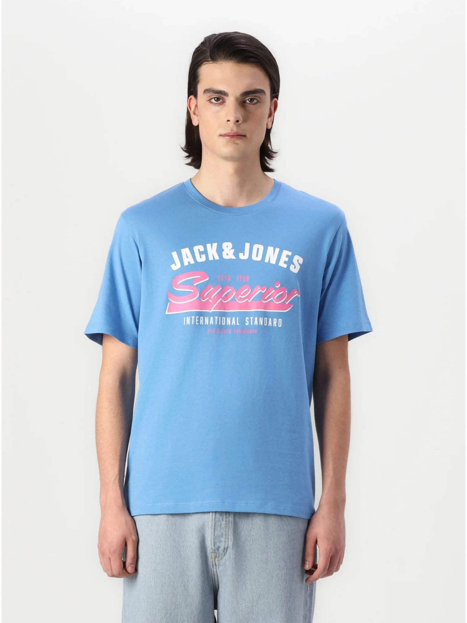 Jack & Jones Men’s Blue O-Neck T-Shirt