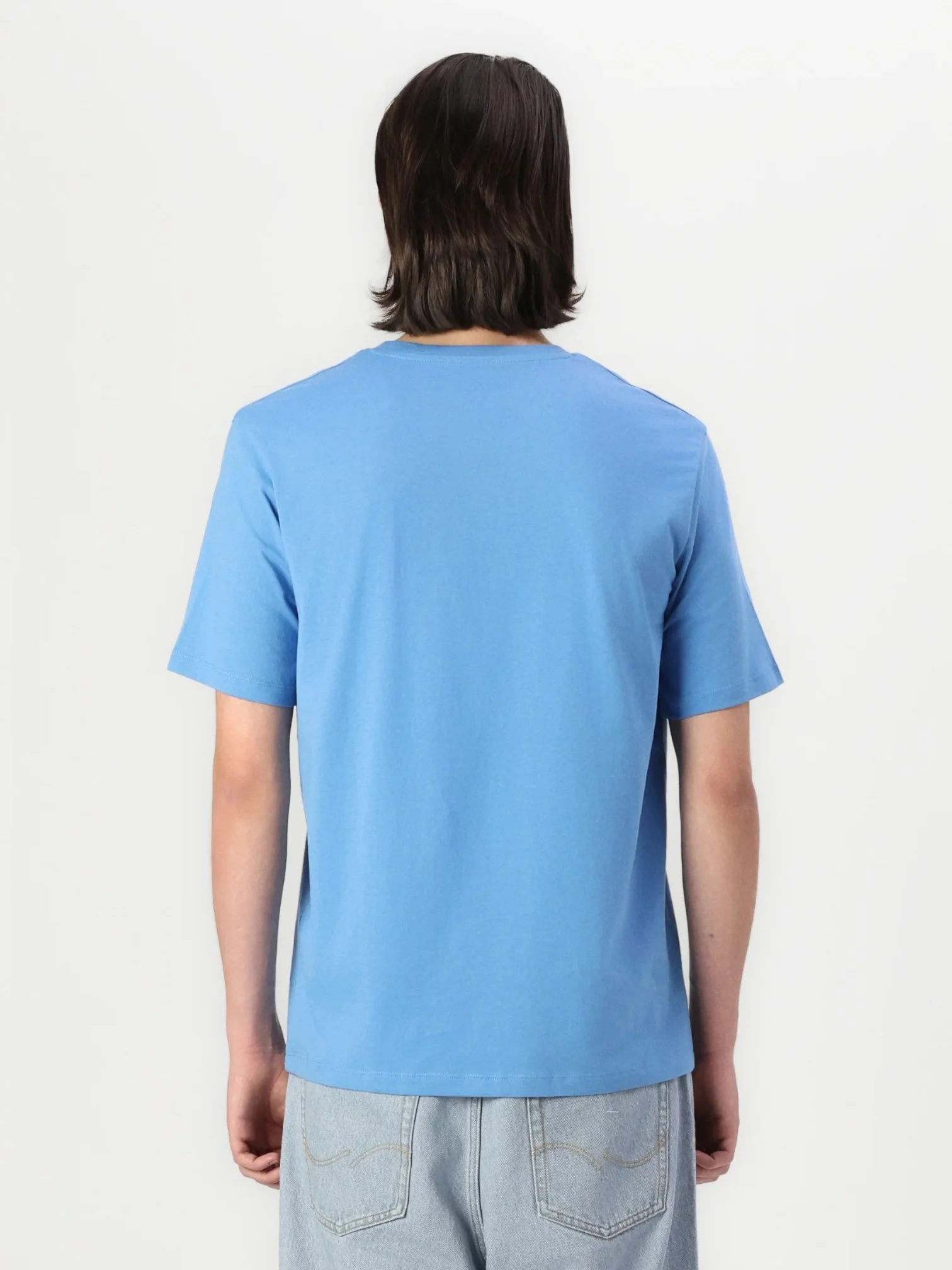 Jack & Jones Men’s Blue O-Neck T-Shirt - Image 2