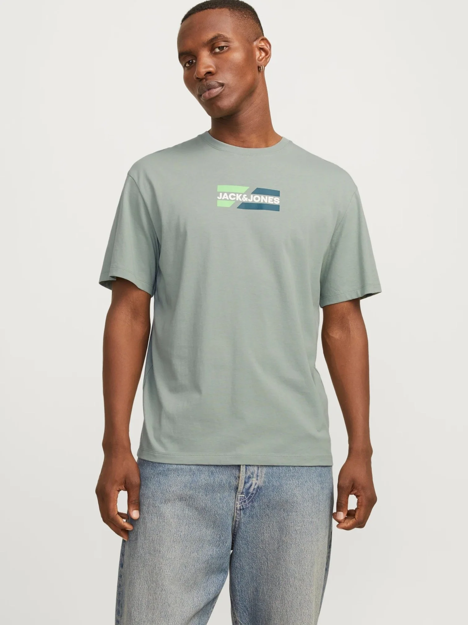 Jack & Jones Men’s Light Green O-Neck T-Shirt