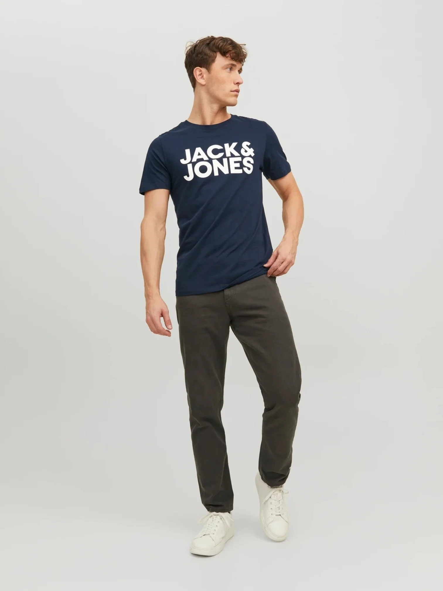 Jack & Jones Men’s Navy Blue O-Neck T-Shirt