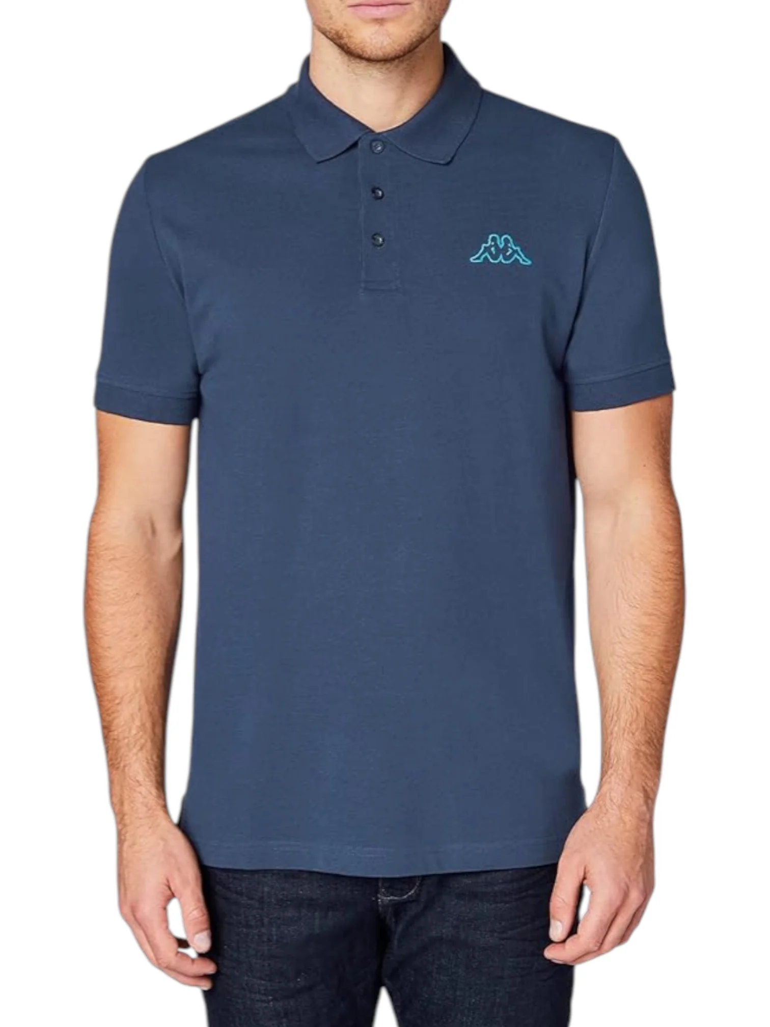 Kappa Men’s Navy Blue Polo Peleot Shirt - Image 2