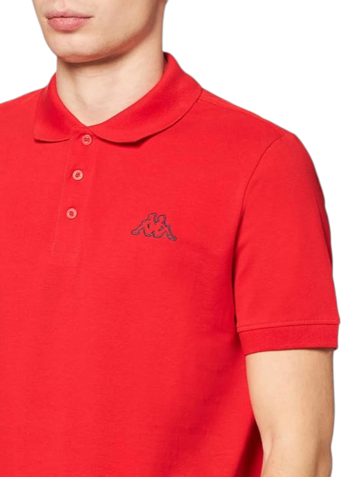 Kappa Men’s Red Polo Peleot Shirt - Image 2