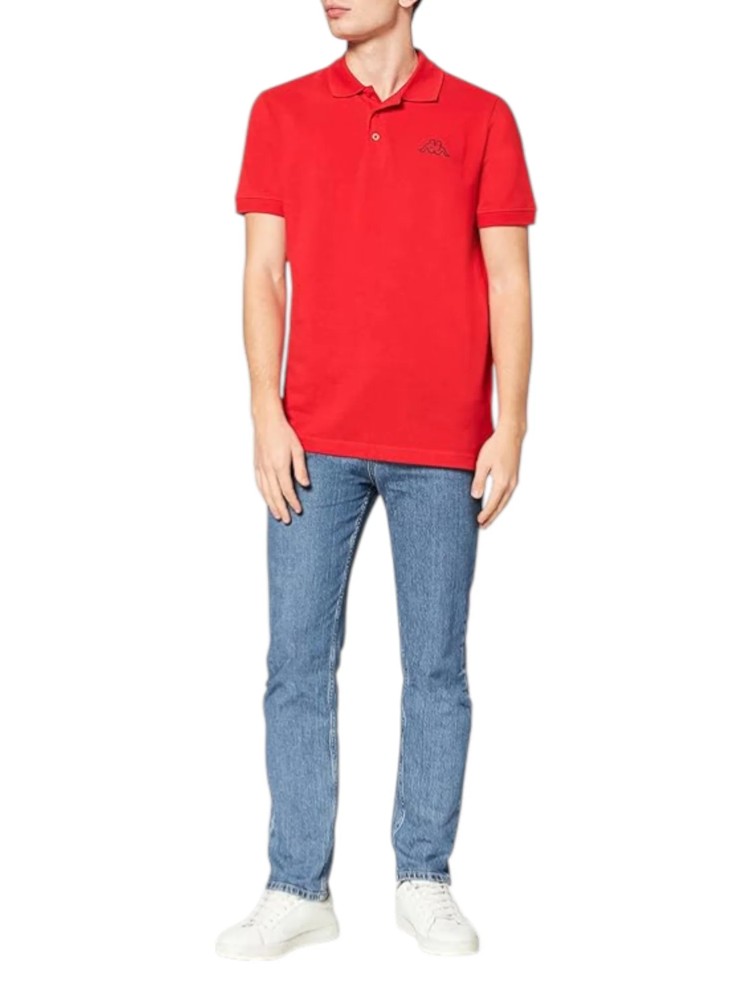 Kappa Men’s Red Polo Peleot Shirt - Image 3