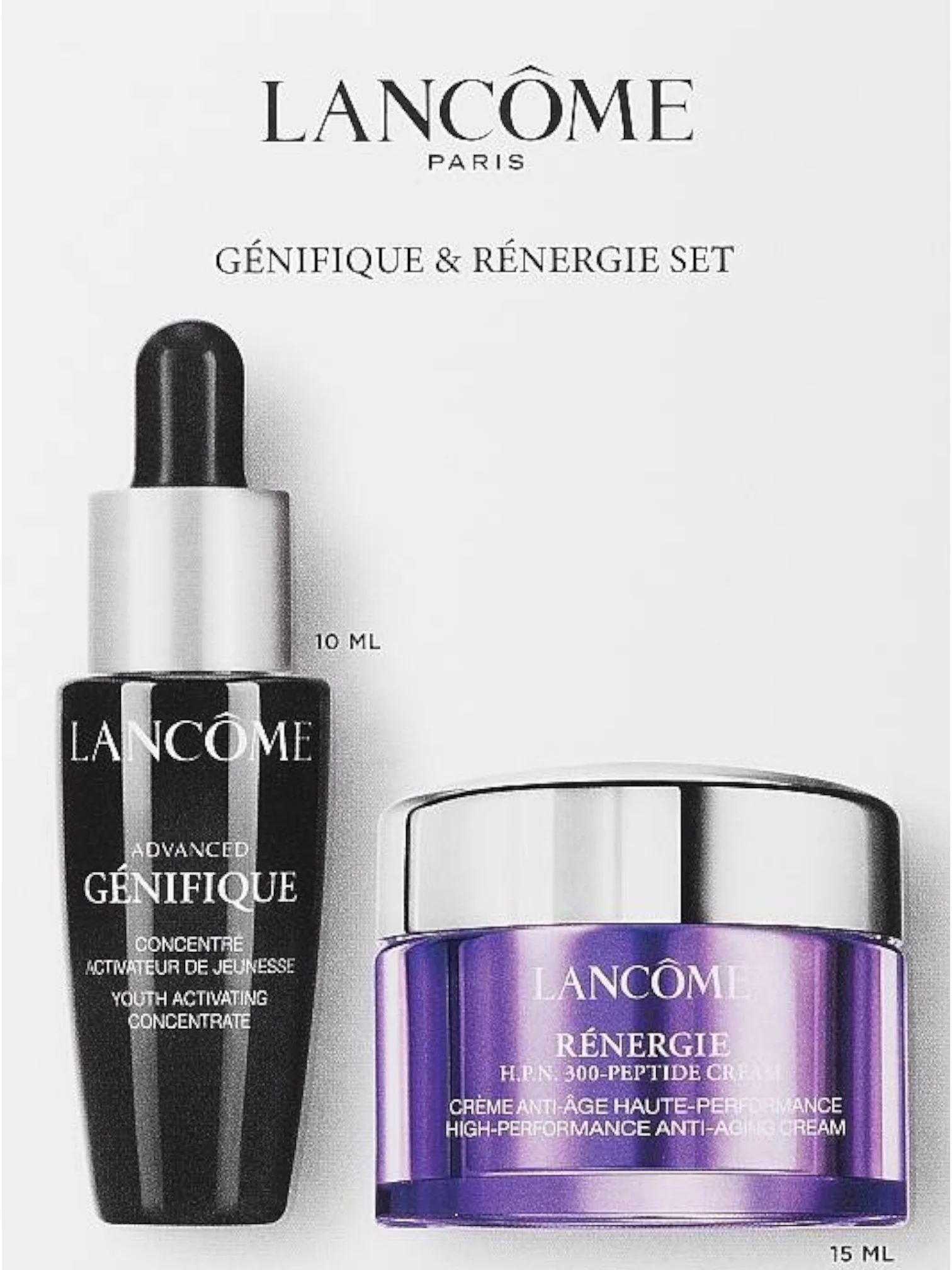 Lancôme Advanced Genifique Concentrate 10 ml + 15 ml Lancome Renergie HPN 300 Peptide Cream - Image 4