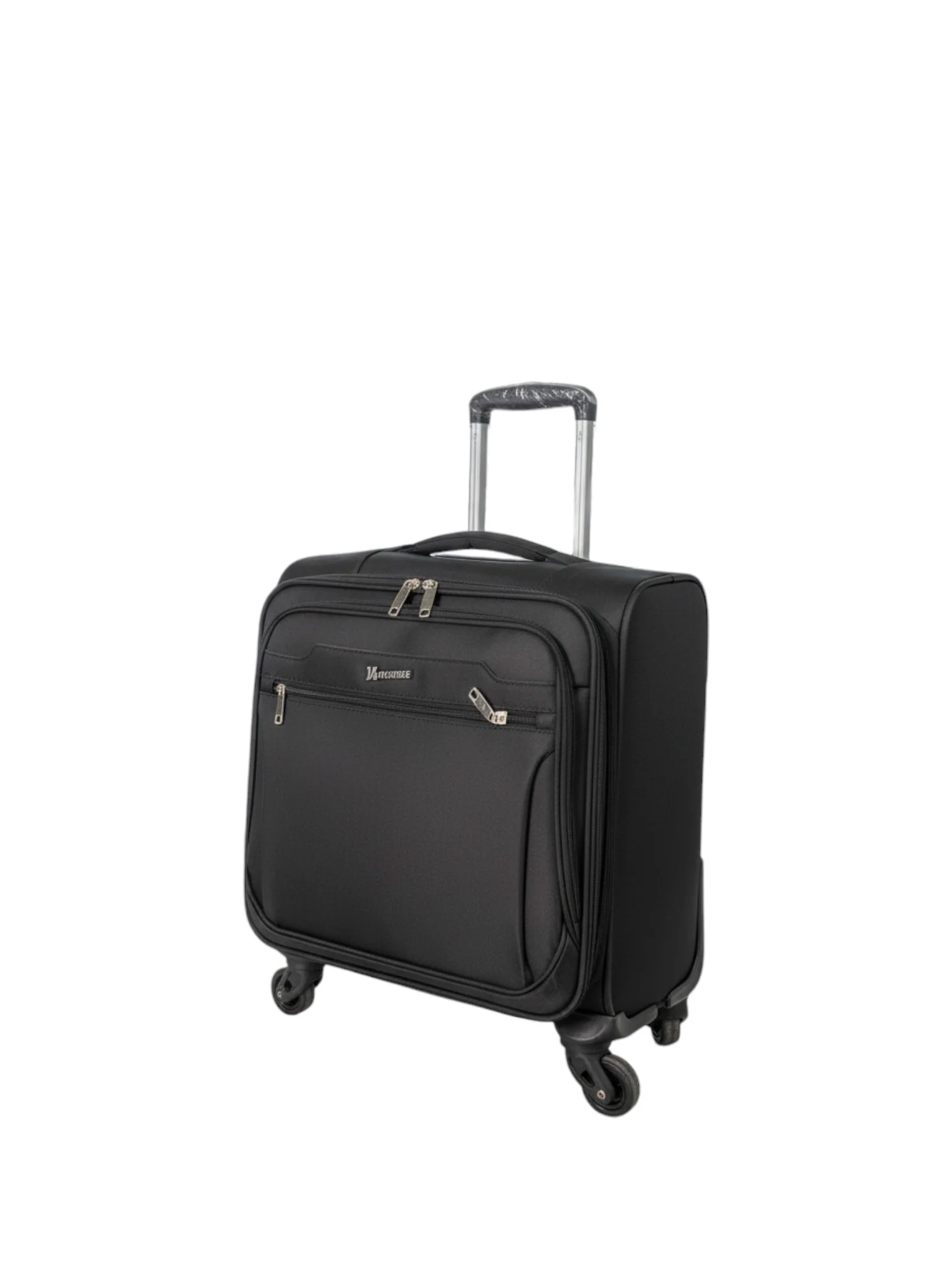 Monza Italy 16-Inch Black Business Trolley Bag with Laptop Compartment - Image 2