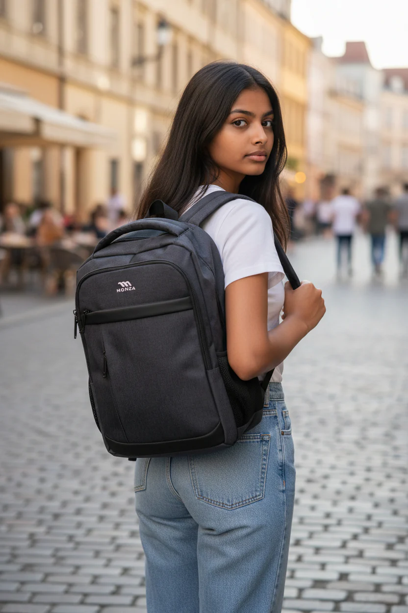 Monza Italy 18-inch Dark Grey Backpack