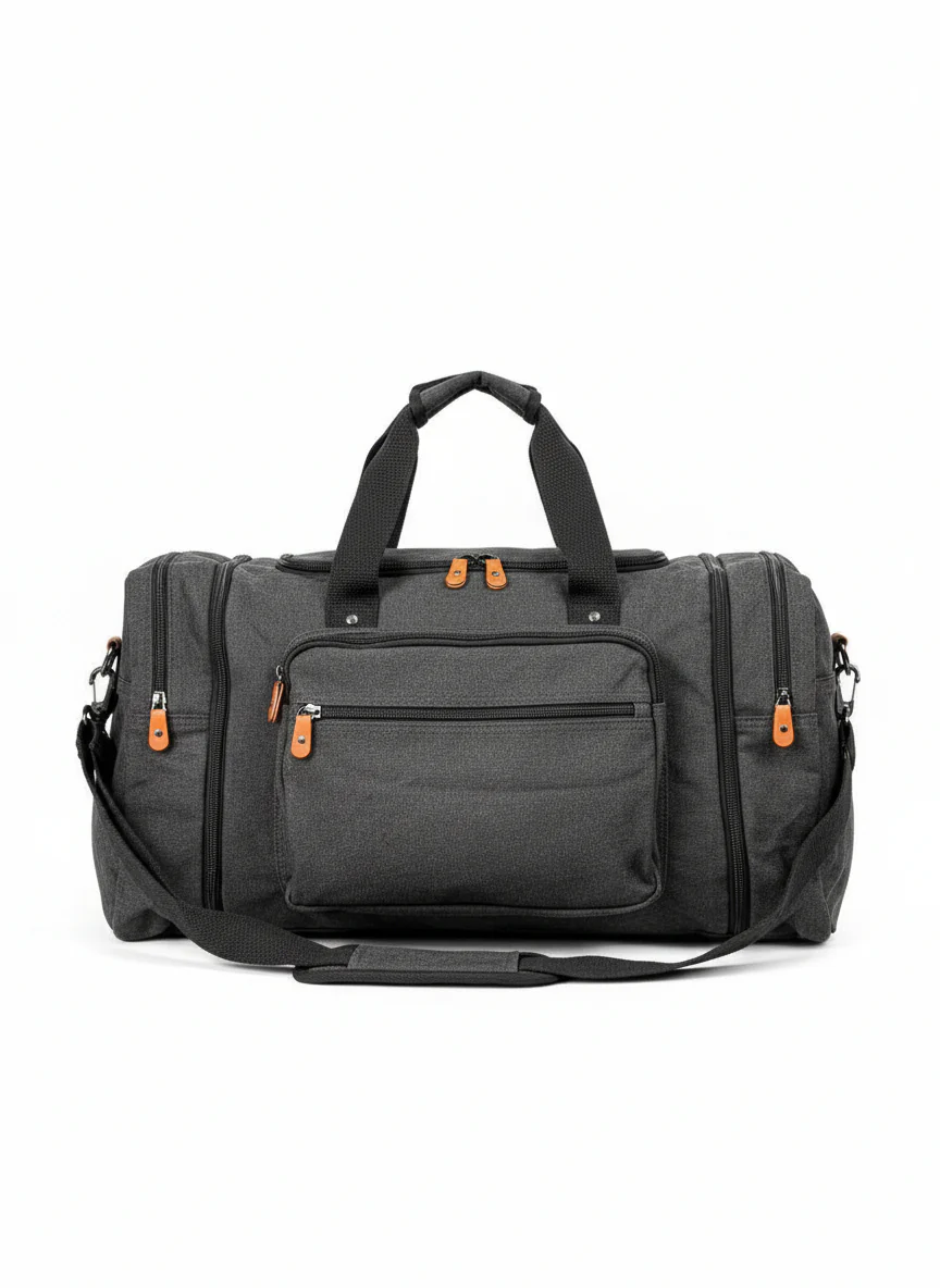 Monza Italy Large Canvas Travel Duffel Bag – Gym, Overnight & Weekend Bag - Image 2