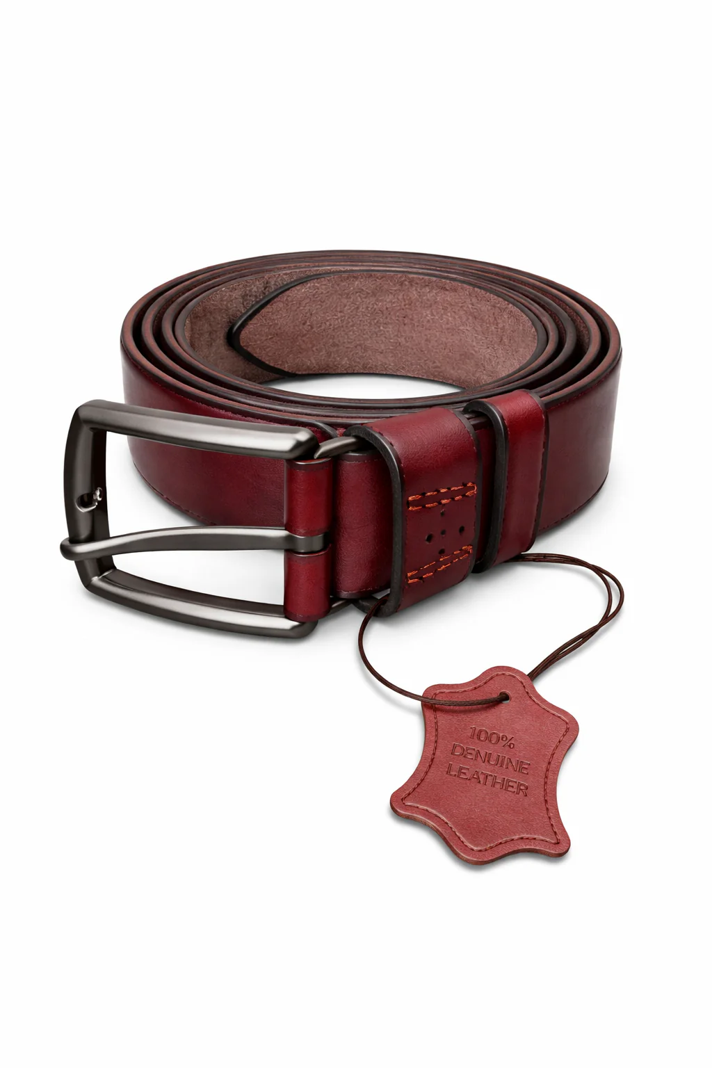 Monza Italy Men's 125 Cm Leather Belt - Image 2