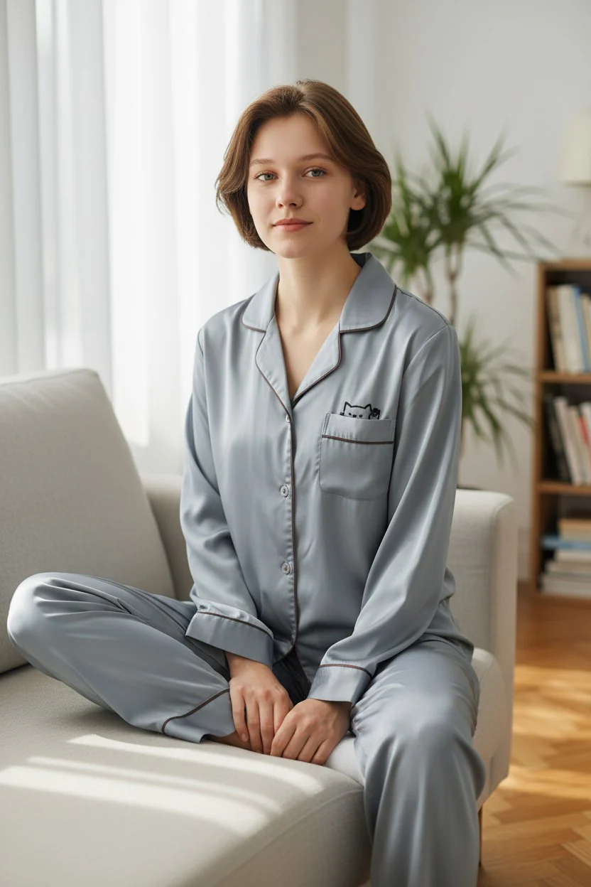 Monza Italy Women’s Grey Sleepwear Set