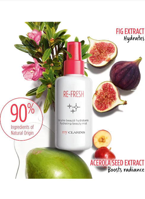 My Clarins Re-Fresh Hydrating Beauty Mist - Image 3