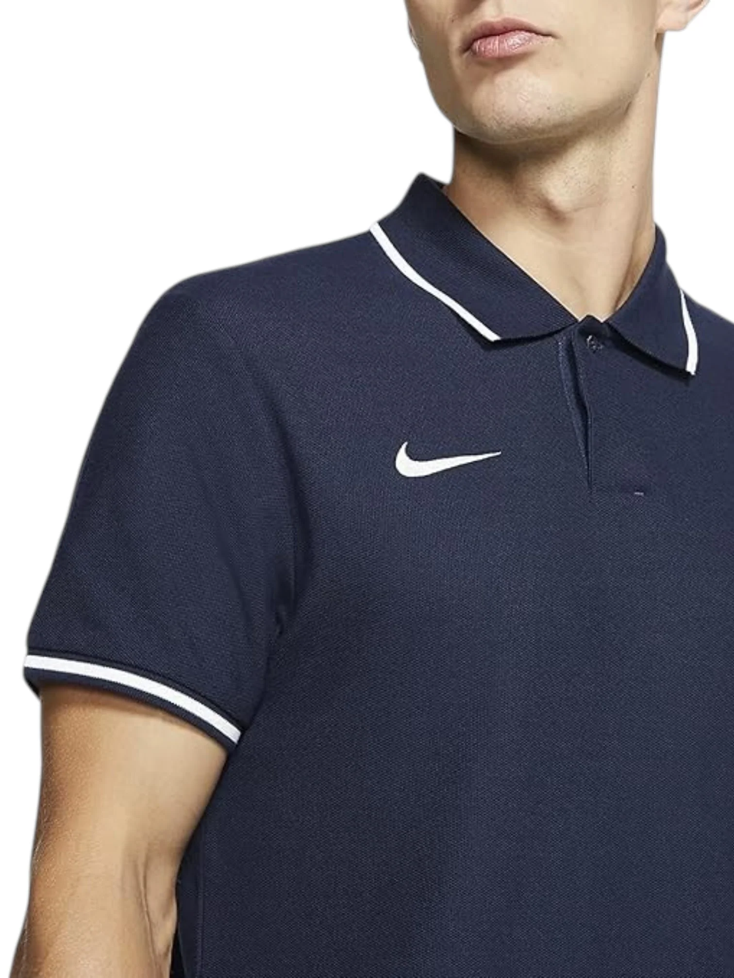 Nike Men’s Black Polo T-Shirt - Image 2