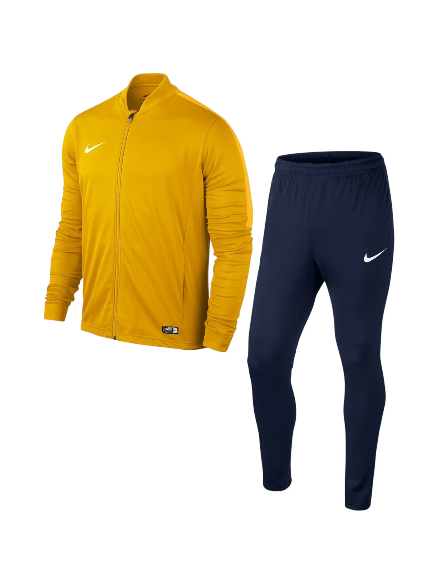 Nike Park VII Men’s Mustard/Navy Blue Dri-FIT Sport Tracksuit Set - Image 2