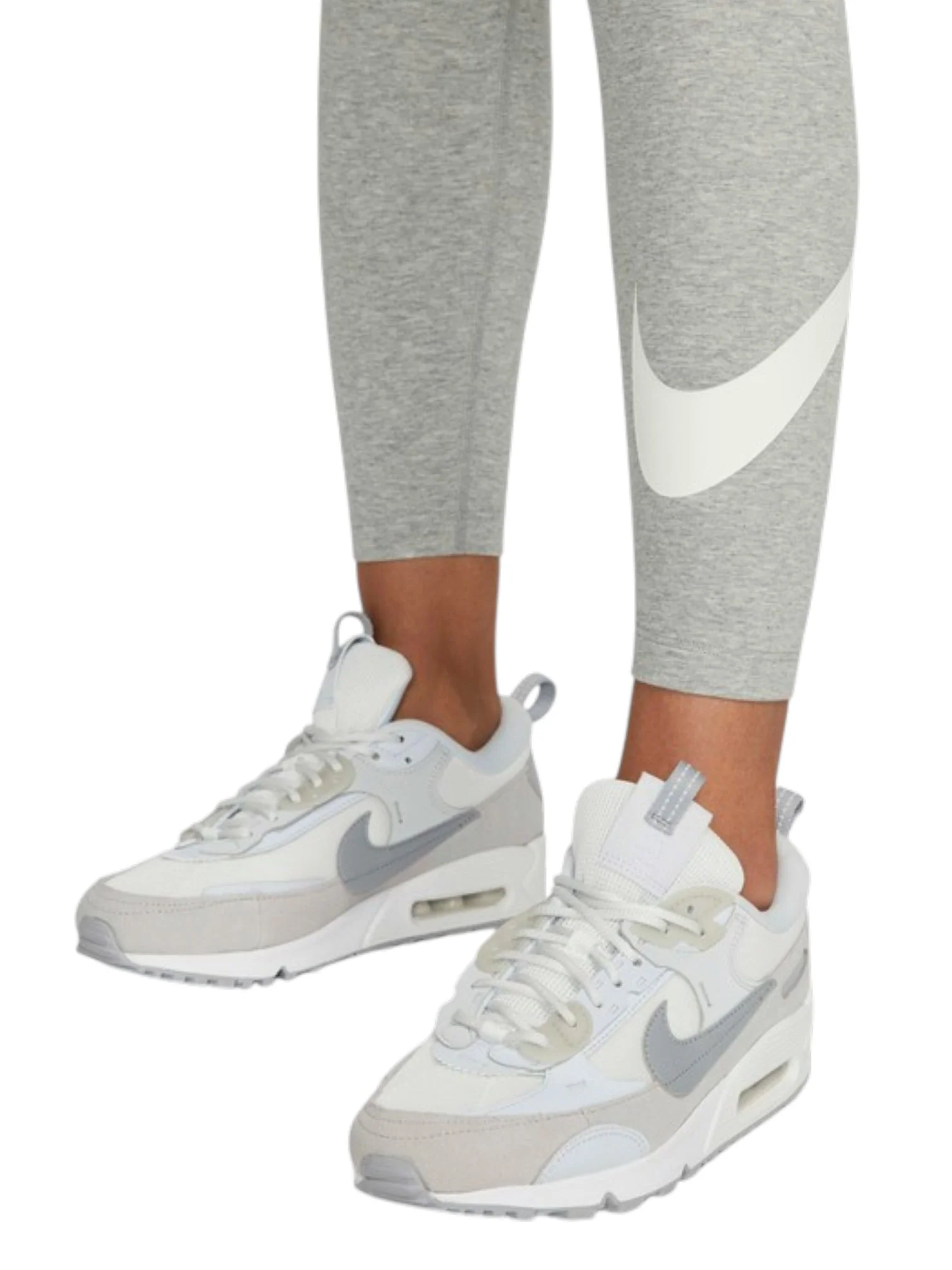 Nike Women’s Light Grey Essential Leggings - Image 2