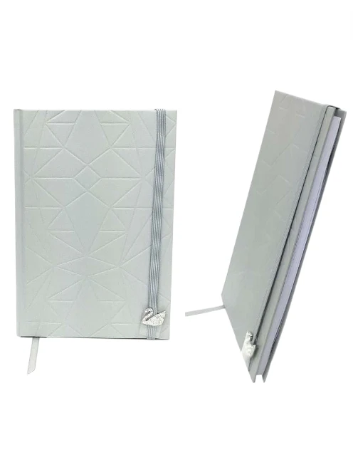 Swarovski Notebook with Swan Charm in Grey - Image 3