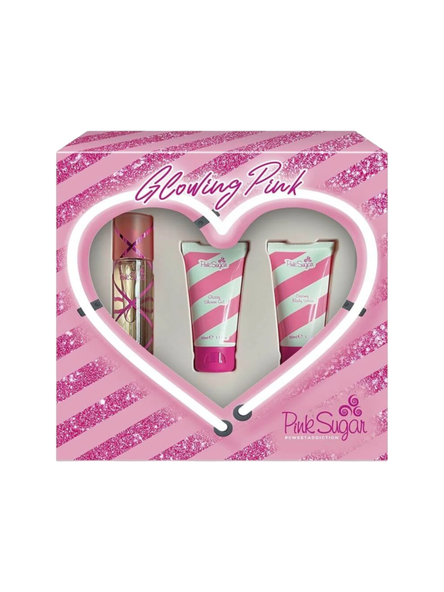 Pink Sugar “Glowing Pink” Sweet Addiction Women's Gift Set Fragrances 50 ml