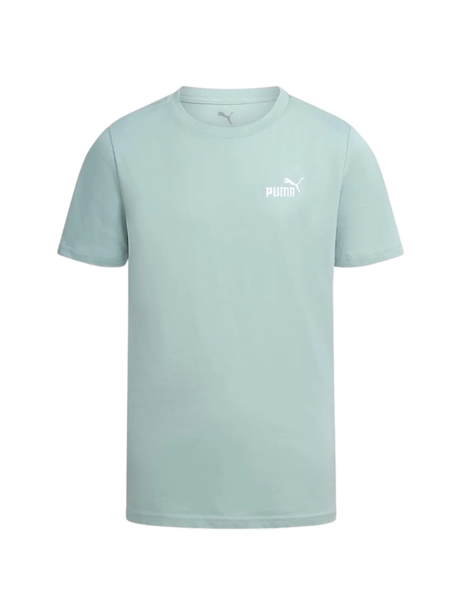 Puma Boys' Ice Green Short Sleeve Crewneck Logo Graphic T Shirt - Image 2