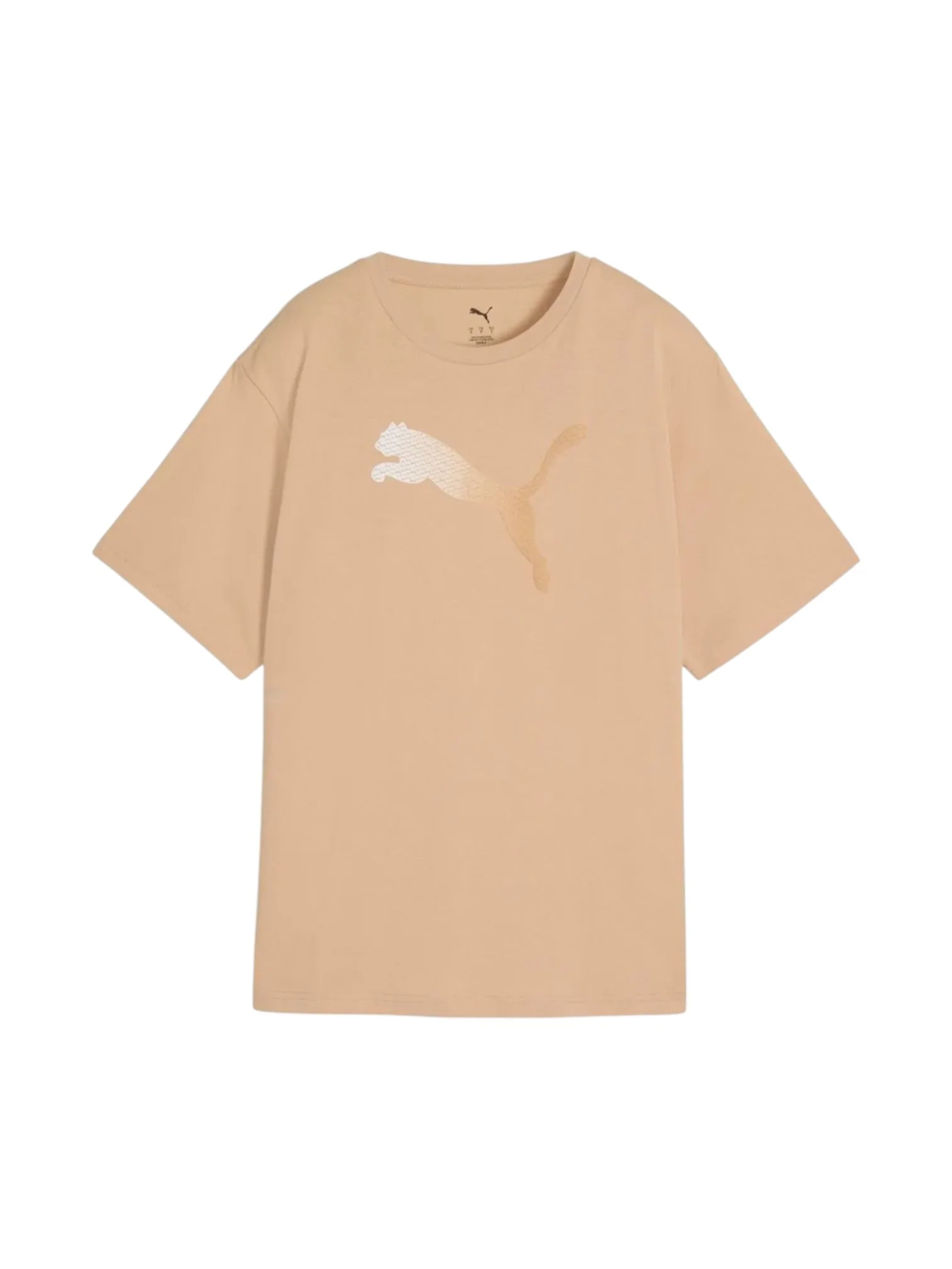 Puma Unisex Beige Sportswear T-Shirt - Image 2