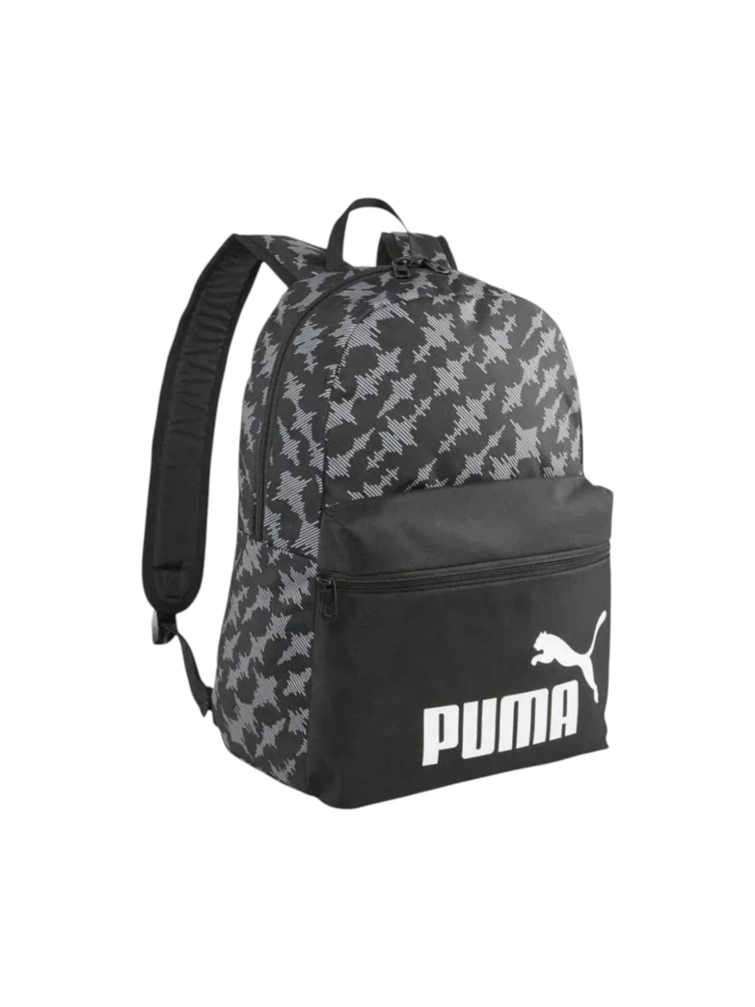 Puma Unisex Black Letter Camo Logo Print Backpack