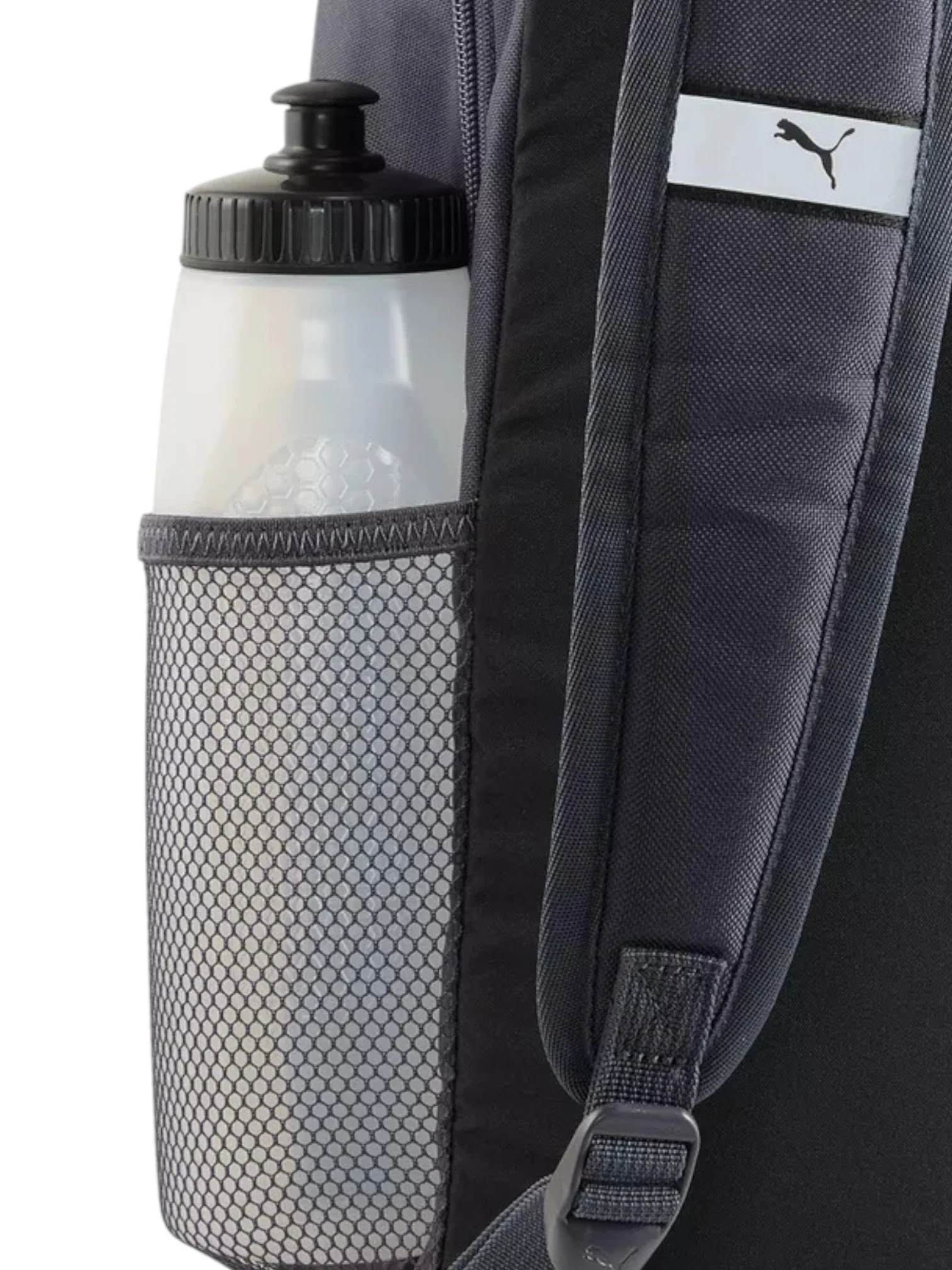 Puma Unisex Galactic Gray Logo Print Backpack - Image 4