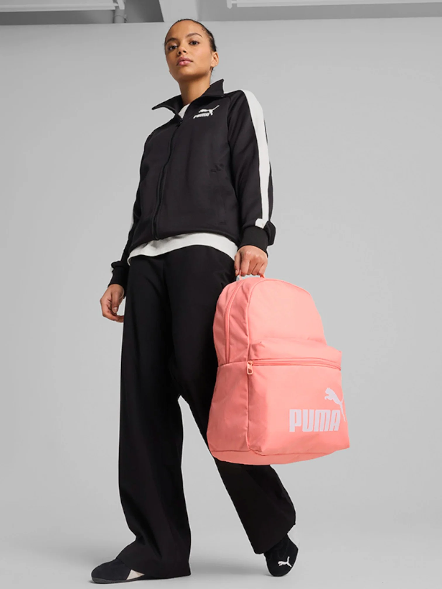 Puma Unisex Pink Fruit Logo Print Backpack