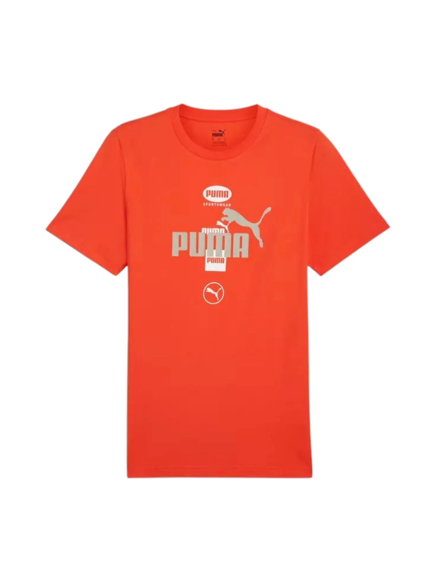 Puma Unisex Red Power Graphic T-Shirt - Image 2