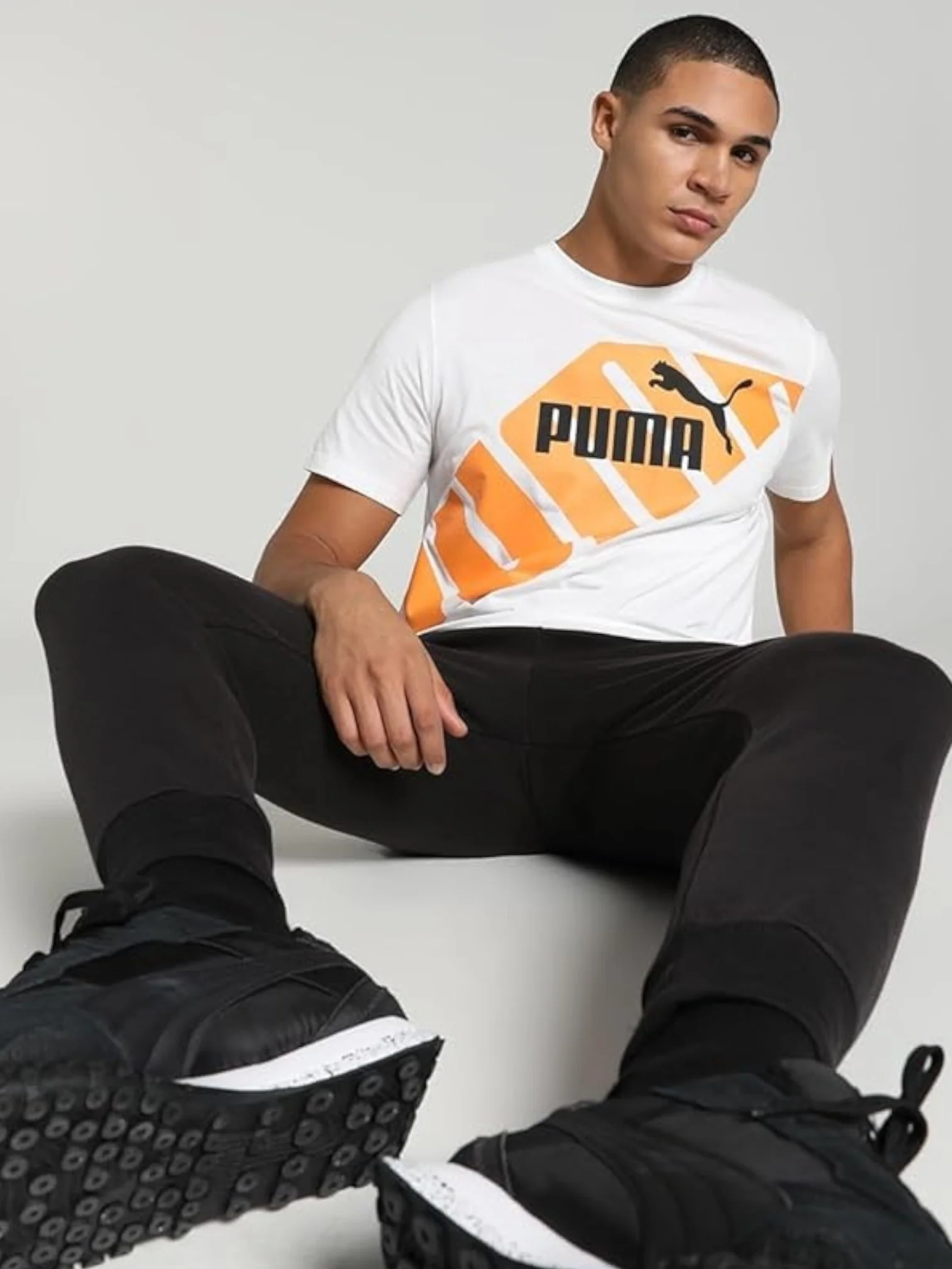 Puma Unisex White Power Graphic T-Shirt
