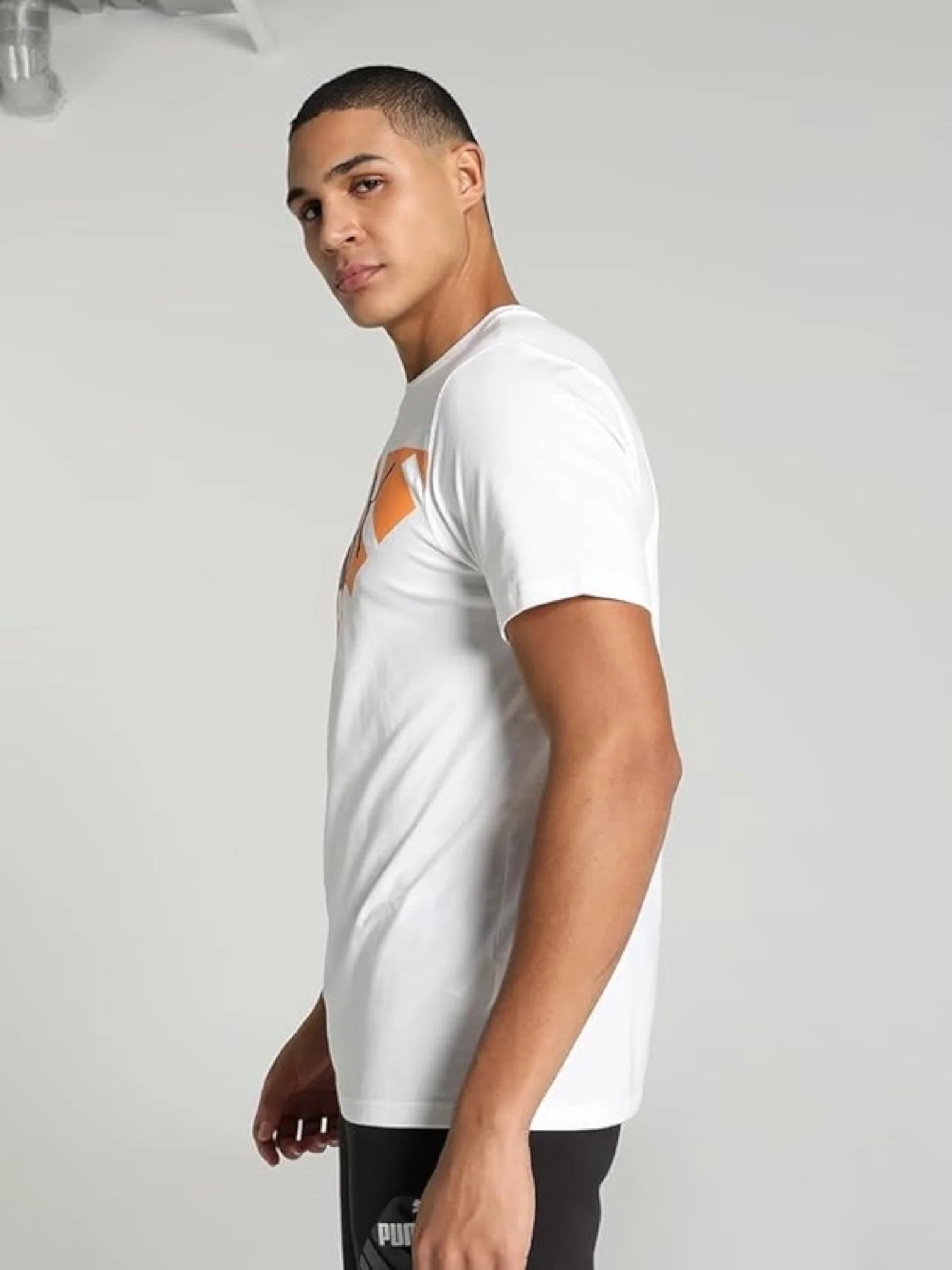 Puma Unisex White Power Graphic T-Shirt - Image 3