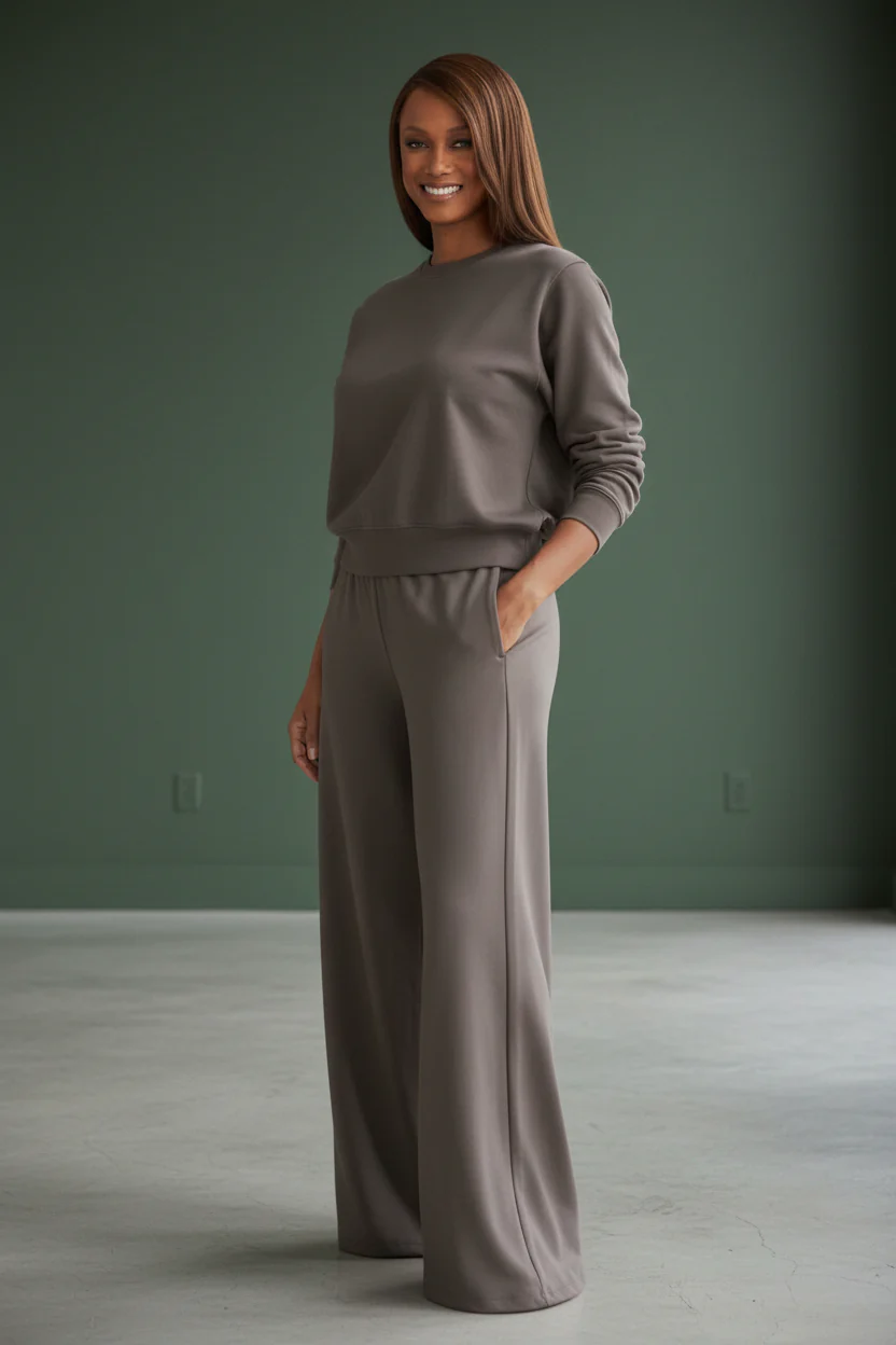 Roncato Sage Green Crewneck Sweatshirt & Pants Set