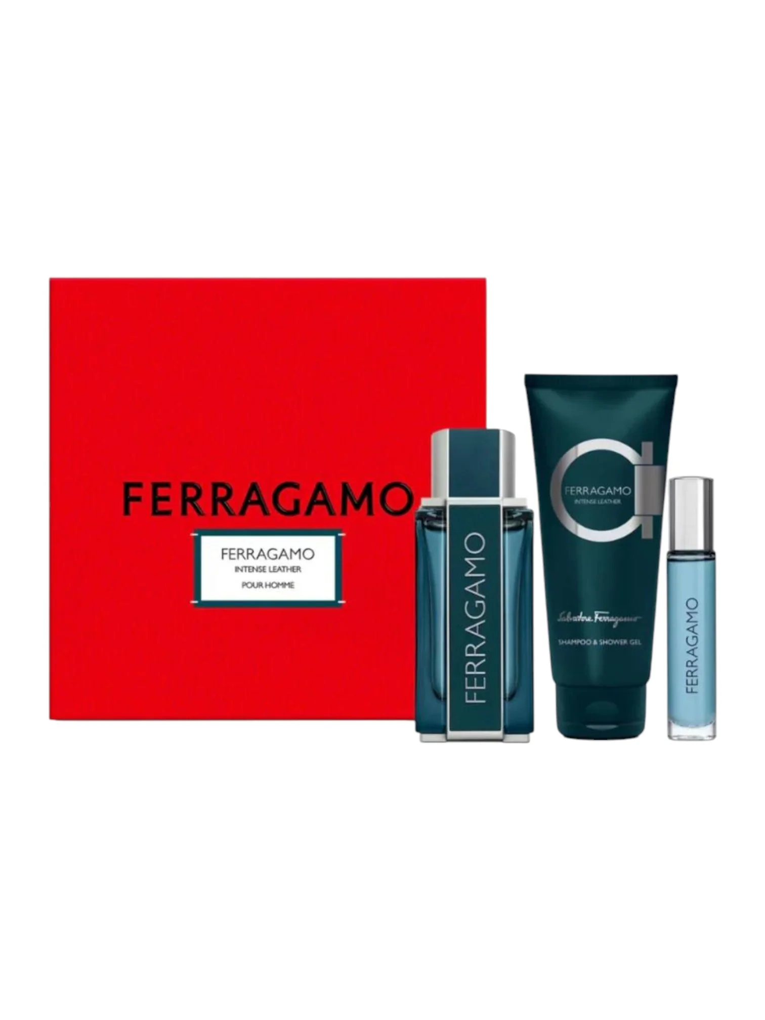 Salvatore Ferragamo Intense Leather Men's Gift Set EDP 100 ml