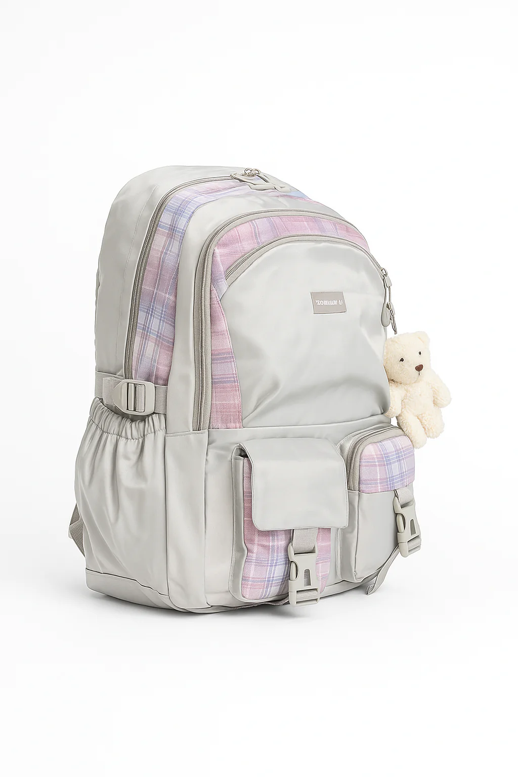 Monza Kids’ Multi-Pocket School Backpack with Bear Charm (KL-9556-1) - Image 5