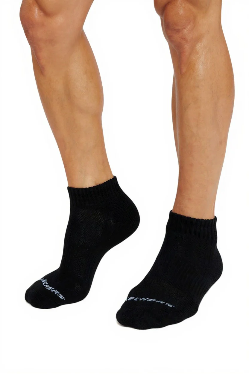 Skechers Men’s 10-Pack Black Low-Cut Cotton Socks