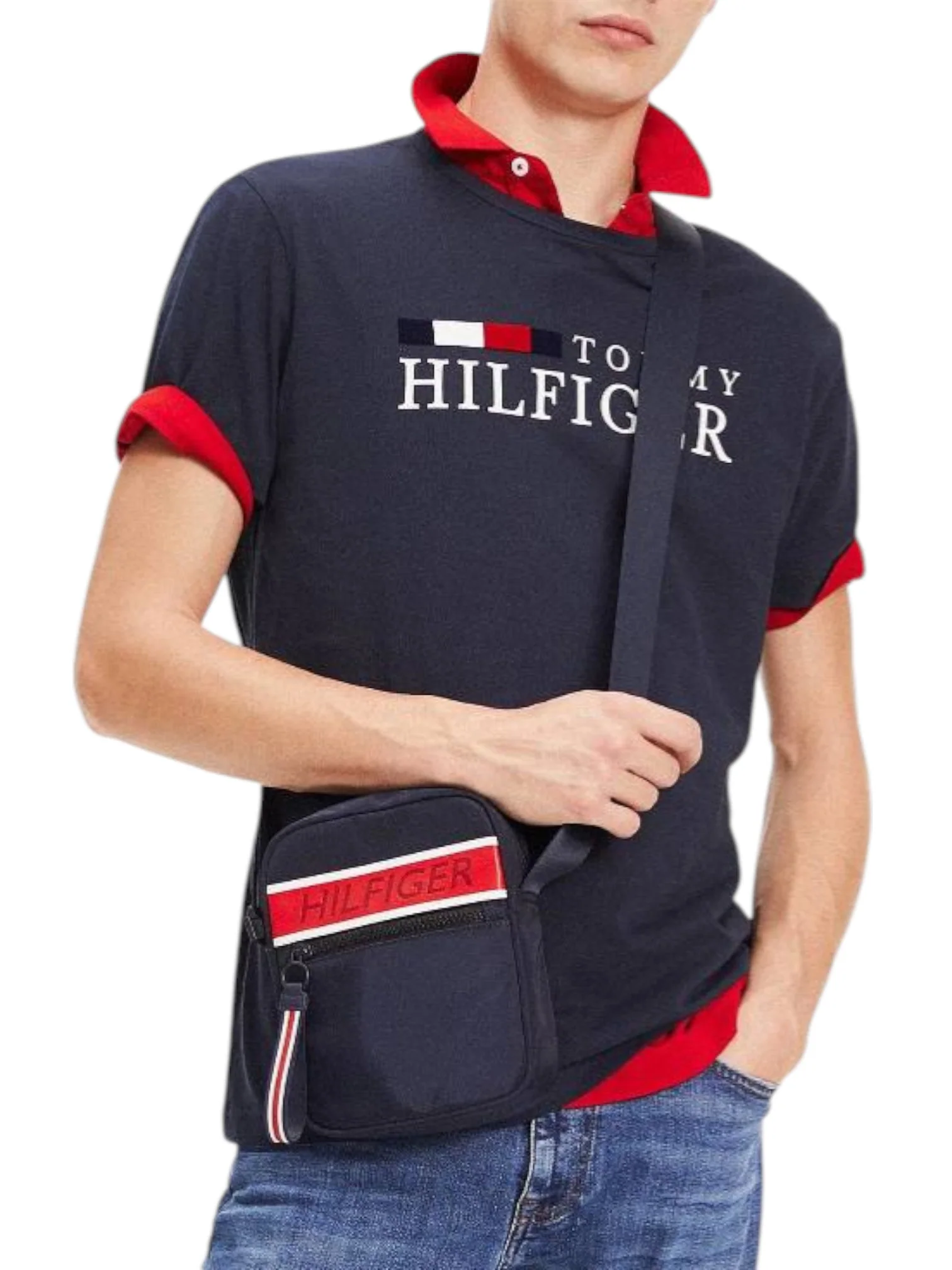 Tommy Hilfiger Mini Reporter Crossbody Bag – Navy Blue