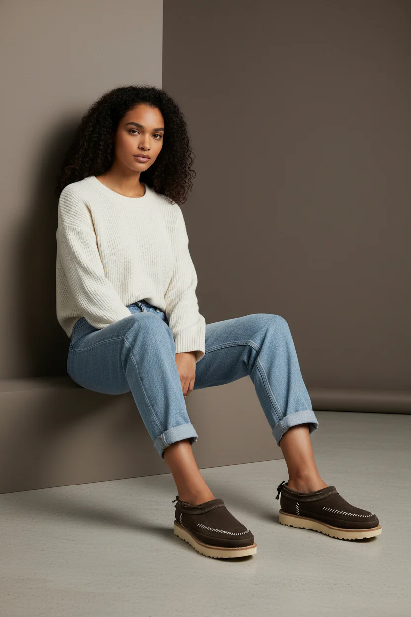 UGG Women’s Brown Vegan Leather Boots