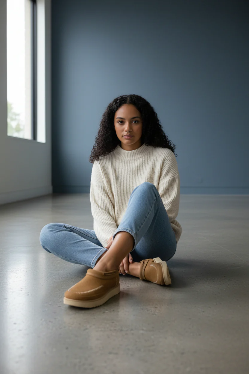 UGG Women’s Camel Vegan Leather Boots