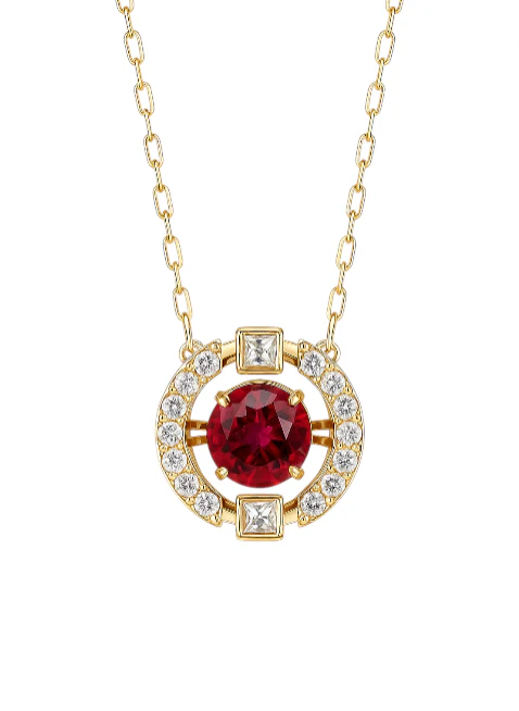 Una Sparkling Dance Round Necklace