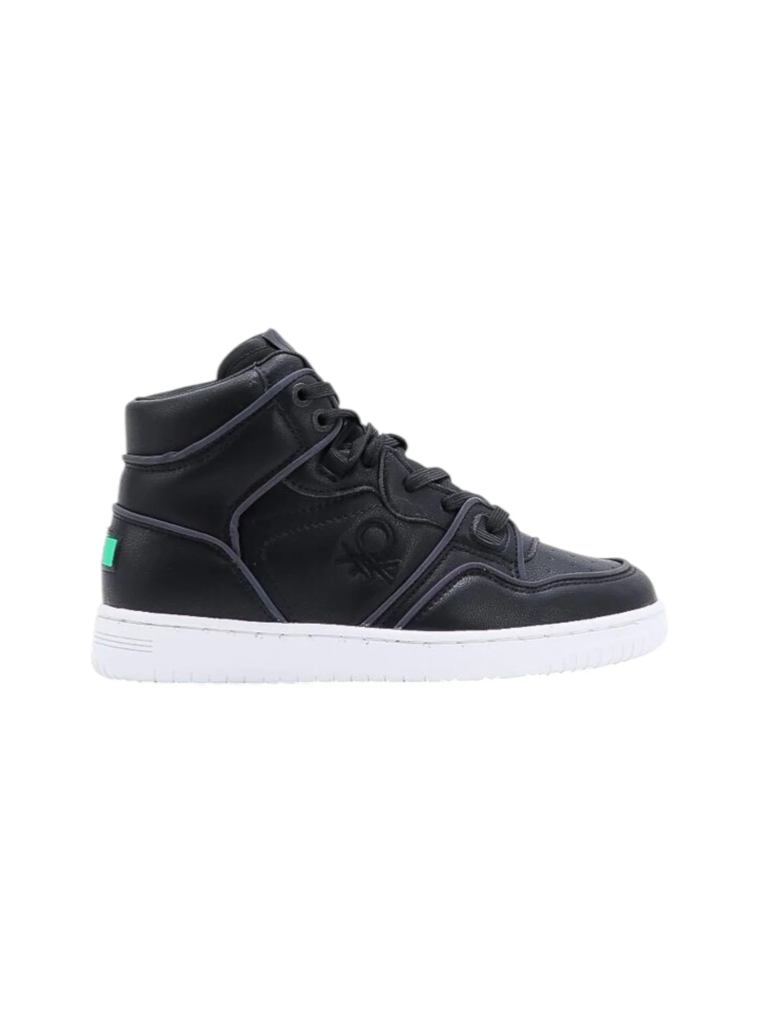 United Colors of Benetton Women’s Rod Reflective Black Sneakers - Image 3