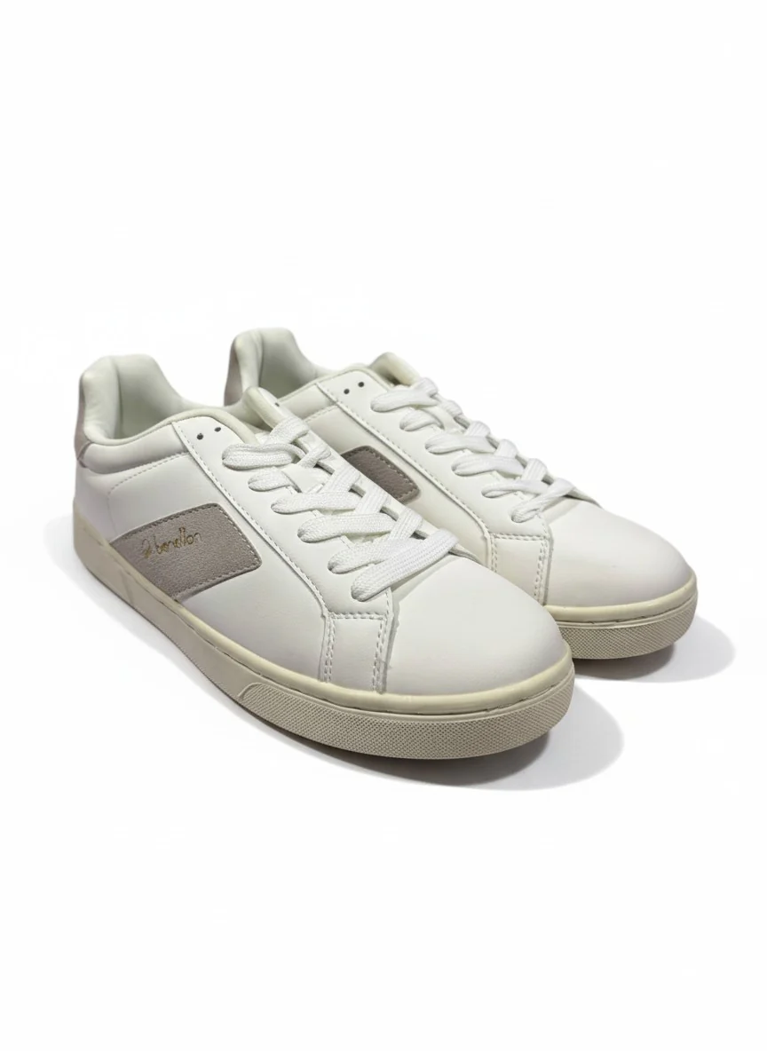 United Colors of Benetton Women’s Walk 2.0 LTX White Sneakers - Image 2