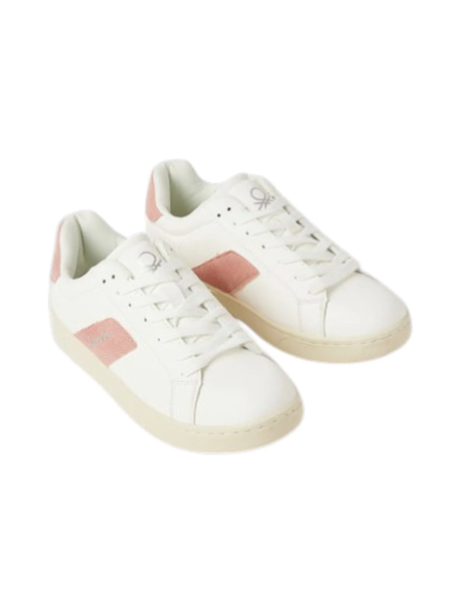 United Colors of Benetton Women’s Walk 2.0 VLX White / Pink Sneakers - Image 3
